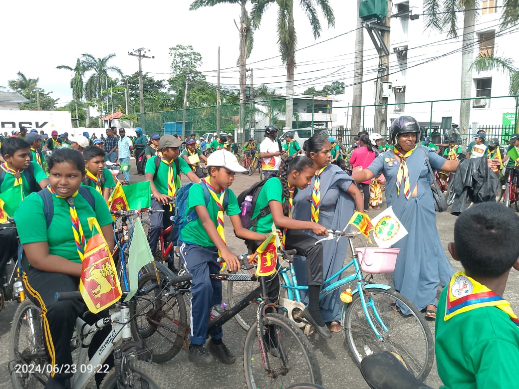 Scout's bicycle ride